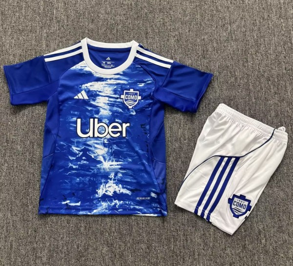 25-26 Como Home Kids Soccer Jersey