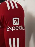 25-26 LIV Home Long Sleeve Player Version Soccer Jersey