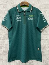 2024 F1 Aston New Pattern Short Sleeve Racing Suit(有领) 2024 F1 Aston New Pattern Short Sleeve Racing Suit(有领)