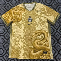 25-26 INT Gold Special Edition Training shirts (蛇) 1:1 Thai Quality