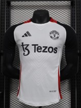 25-26 Man Utd White Player Version Soccer Jersey 25-26 Man Utd White Player Version Soccer Jersey