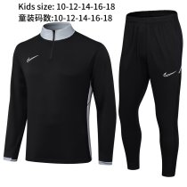2025 NK Black Kids Half Pull Tracksuit 2025 NK Black Kids Half Pull Tracksuit