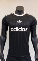 2025 AD Casual Black Player Version Training shirts *三叶草 2025 AD Casual Black Player Version Training shirts *三叶草