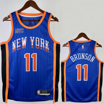 23-24 KNICKS BRUNSON #11 Blue City Edition Top Quality Hot Pressing NBA Jersey 23-24 KNICKS BRUNSON #11 Blue City Edition Top Quality Hot Pressing NBA Jersey