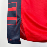 24-25 Clippers GEORGE #13 Red Top Quality Hot Pressing NBA Jersey (Trapeze Edition)