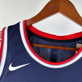 24-25 Clippers GEORGE #13 Navy Blue Away Top Quality Hot Pressing NBA Jersey