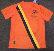 25-26 Man City Orange Goalkeeper Fans Soccer Jersey