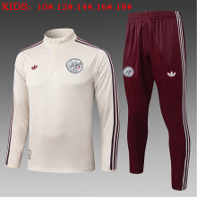 25-26 Aja× High Quality Kids Half Pull Tracksuit