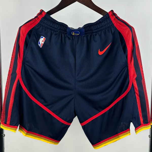 24-25 WARRIORS Black City Edition Top Quality NBA Pants