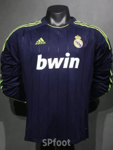 2012-2013 RMA Away Player Version  Long Sleeve Retro Soccer Jersey 长袖球员