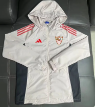 25-26 Sevilla Light gray Windbreaker 25-26 Sevilla Light gray Windbreaker