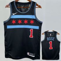 2019 BULLS ROSE #1 Black City Edition Top Quality Hot Pressing NBA Retro Jersey 2019 BULLS ROSE #1 Black City Edition Top Quality Hot Pressing NBA Retro Jersey