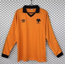 1980-1981 Wolves Home Long Sleeve Retro Soccer Jersey 1980-1981 Wolves Home Long Sleeve Retro Soccer Jersey
