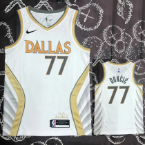 Dallas Maverick DONCIC #77 White 75th Anniversary Top Quality Hot Pressing NBA Jersey Dallas Maverick DONCIC #77 White 75th Anniversary Top Quality Hot Pressing NBA Jersey