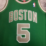 2003-04 CELTICS GARNETT #5 Green Retro Top Quality Hot Pressing NBA Jersey