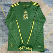 25-26 Mexico Gold Cup Green Long Sleeve Fans Soccer Jersey 25-26 Mexico Gold Cup Green Long Sleeve Fans Soccer Jersey
