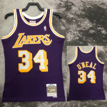1996-97 LAKERS O'NEAL #34 Purple Retro Top Quality Hot Pressing NBA Jersey(圆领) 1996-97 LAKERS O'NEAL #34 Purple Retro Top Quality Hot Pressing NBA Jersey(圆领)