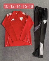 25-26 Sevilla High Quality Kids Half Pull Tracksuit 25-26 Sevilla High Quality Kids Half Pull Tracksuit