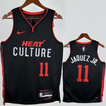 23-24 HEAT JAQUEZ JR. #11 Black City Edition Top Quality Hot Pressing NBA Jersey 23-24 HEAT JAQUEZ JR. #11 Black City Edition Top Quality Hot Pressing NBA Jersey