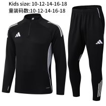 2025 AD Black Kids Half Pull Tracksuit 2025 AD Black Kids Half Pull Tracksuit