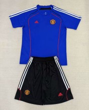 25-26 Man Utd Training Shirts Kids Soccer Jersey