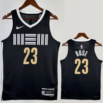 23-24 Grizzlies ROSE #23 Black City Edition Top Quality Hot Pressing NBA Jersey 23-24 Grizzlies ROSE #23 Black City Edition Top Quality Hot Pressing NBA Jersey