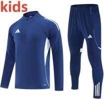 2025 AD Blue Kids Half Pull Tracksuit 2025 AD Blue Kids Half Pull Tracksuit
