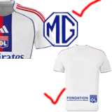 25-26 Lyon Home Fans Soccer Jersey