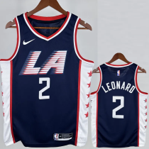 2018-19 Clippers LEONARD #2 Dark Blue City Edition Top Quality Hot Pressing NBA Jersey 2018-19 Clippers LEONARD #2 Dark Blue City Edition Top Quality Hot Pressing NBA Jersey
