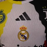 25-26 Special Edition Player Version Soccer Jersey*黄白衣领