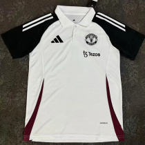 25-26 Man Utd White Polo Short Sleeve 25-26 Man Utd White Polo Short Sleeve