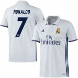 2016-2017 RMA Home Long Sleeve Player Version Retro Soccer Jersey 长袖球员