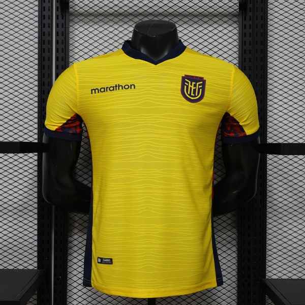 2026 Ecuador Home Player Version Soccer Jersey