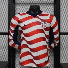 2026 World Cup USA Home Long Sleeve Player Version Soccer Jersey*长袖球员