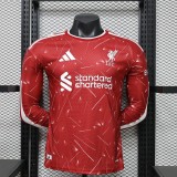 26-27 LIV Home Long sleeves Player Version Soccer Jersey*长袖球员