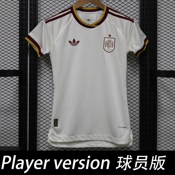 2026 World Cup Spain Away Women Player version Soccer Jersey (女)球员版