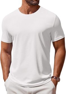 Men's T Shirt Short Sleeve Crew Neck T-Shirt Casual Summer Classic Basic Tee Shirts COOFANDY