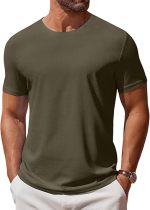 COOFANDY Men's T Shirt Short Sleeve Crew Neck T-Shirt Casual Summer Classic Basic Tee Shirts COOFANDY