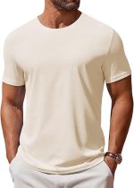 COOFANDY Men's T Shirt Short Sleeve Crew Neck T-Shirt Casual Summer Classic Basic Tee Shirts COOFANDY