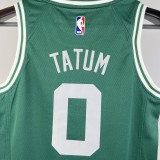 2023 CELTICS TATUM #0 Green Top Quality Hot Pressing Kids NBA Jersey