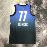 2023 ALL STAR DONCIC #77 Blue Top Quality Hot Pressing NBA Jersey