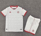 25-26 Tunisia Away Kids Soccer Jersey