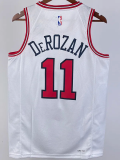 22-23 BULLS DEROZAN #11 White Top Quality Hot Pressing NBA Jersey