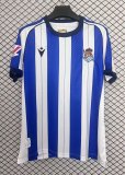 25-26 Real Sociedad Home Fans Soccer Jersey