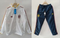 26-27 Spain White Embroidered Windbreaker Set（套装）