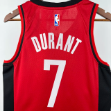 22-23 ROCKETS DURANT #7 Red Top Quality Hot Pressing NBA Jersey