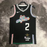 22-23 Clippers LEONARD #2 Black City Edition Top Quality Hot Pressing NBA Jersey
