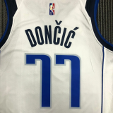 21-22 Dallas DONCIC #77 White 75th Anniversary Top Quality Hot Pressing NBA Jersey