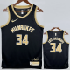 24-25 BUCKS ANTETOKOUNMPO #34 Black Glory Edition Top Quality Hot Pressing NBA Jersey