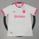 25-26 Sporting Lisbon White Pink Fans Soccer Jersey